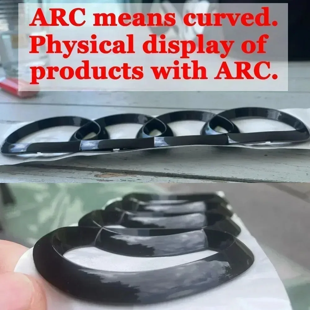 

For AUDI A3 A5 A4L A4 A1 A6L A7 A7L Q3 Q5 Supercar S3 RS5 A8 Car Front Emblem Replacement Rear Trunk Badge Decoration Stickers