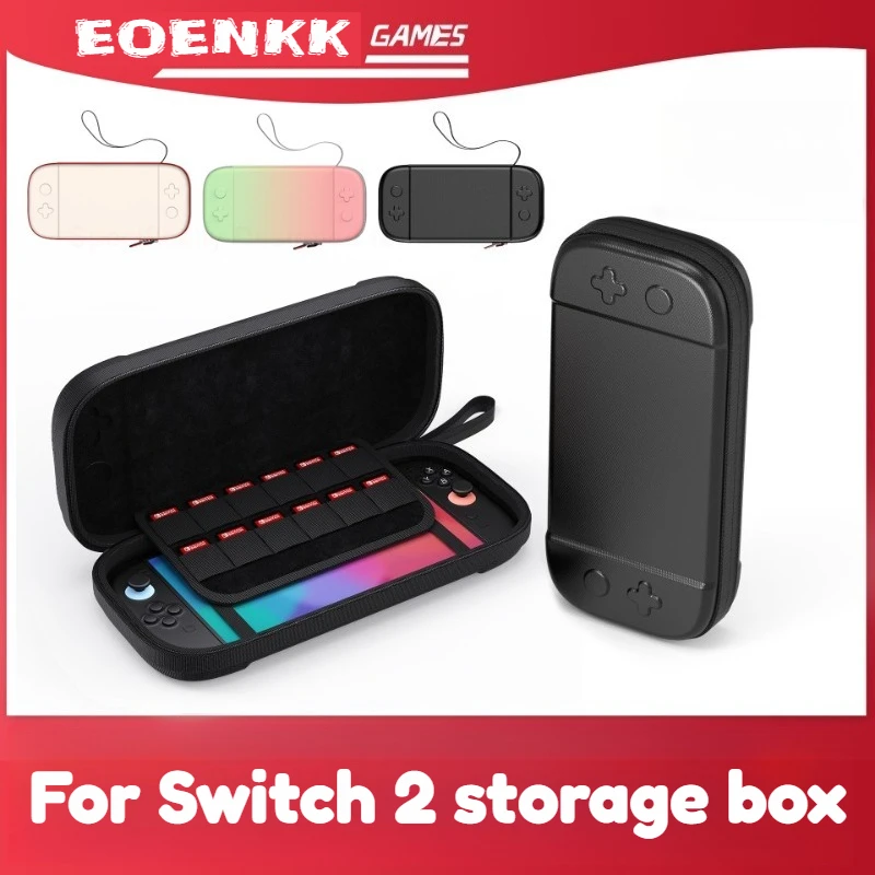 

New Suitable for Switch 2 game console storage box portable protective storage bag single hard shell backpack，Tempered film gift