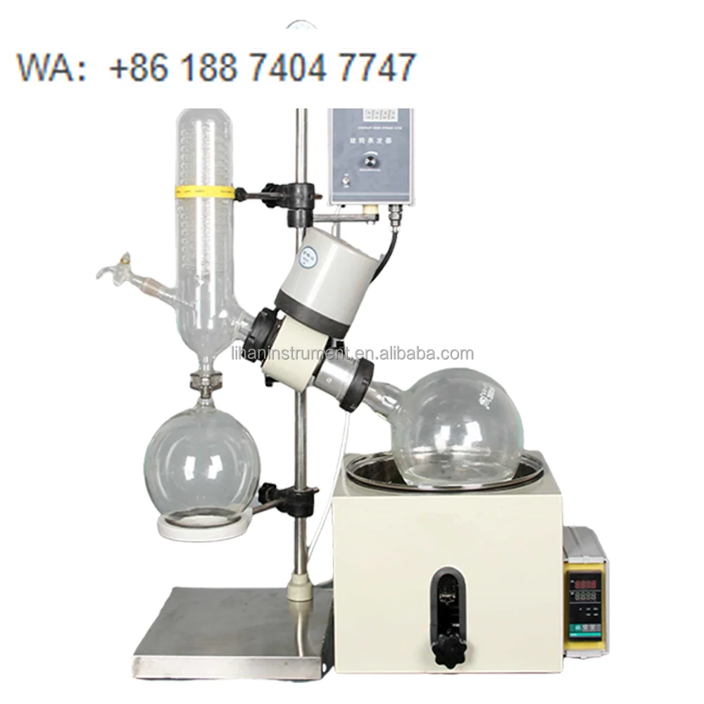 Lab Rotary Evaporator with Chiller and Vacuum Pump Digital Alcohol Distiller Evaporator Laboratory Rotary Vacuum Evaporator