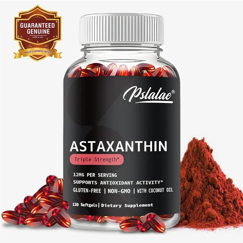 Astaxanthin - Supports Eye Health, Improves Vision, Antioxidants, Made in The USA