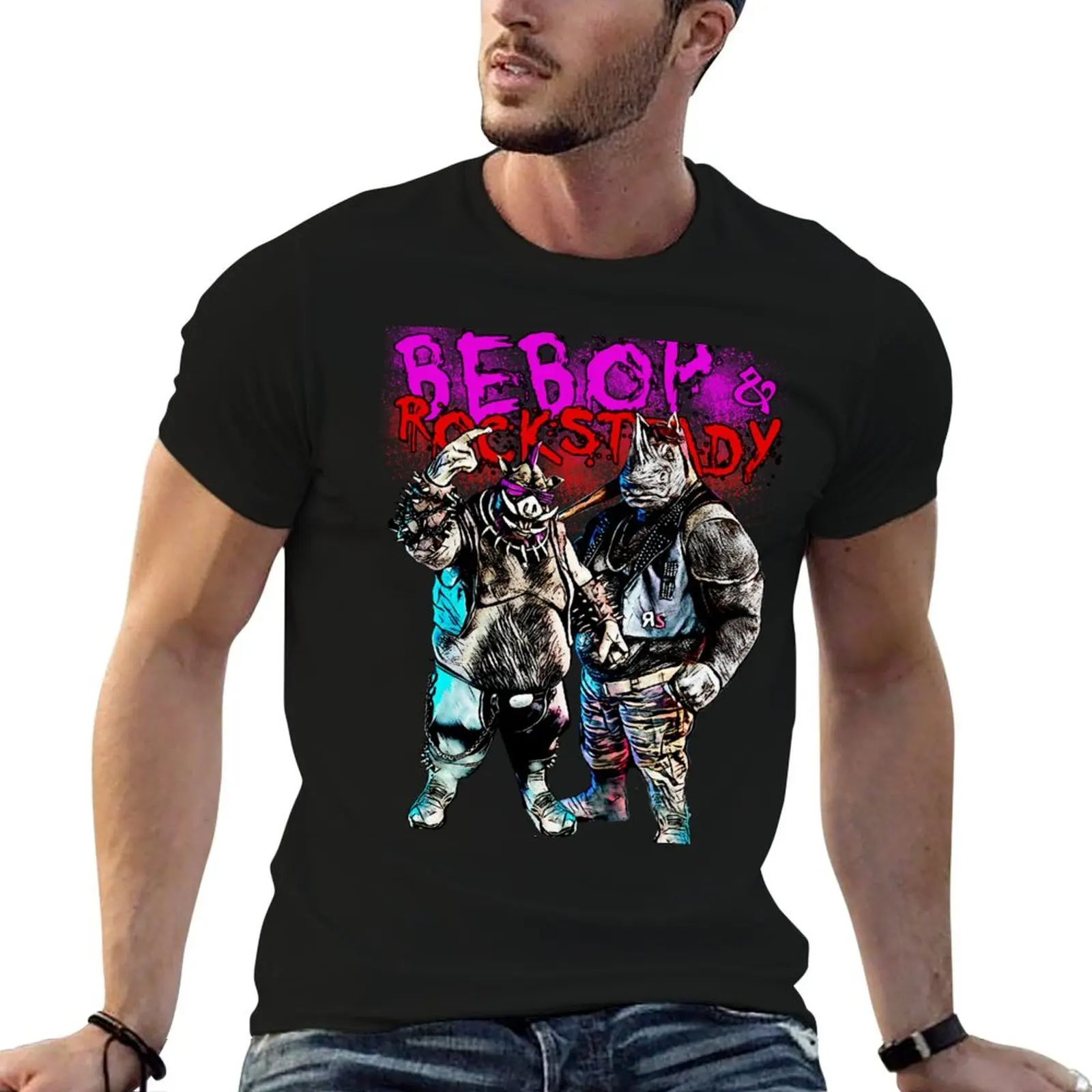 Bebop and Rocksteady T-Shirt vintage custom shirt shirts men graphic