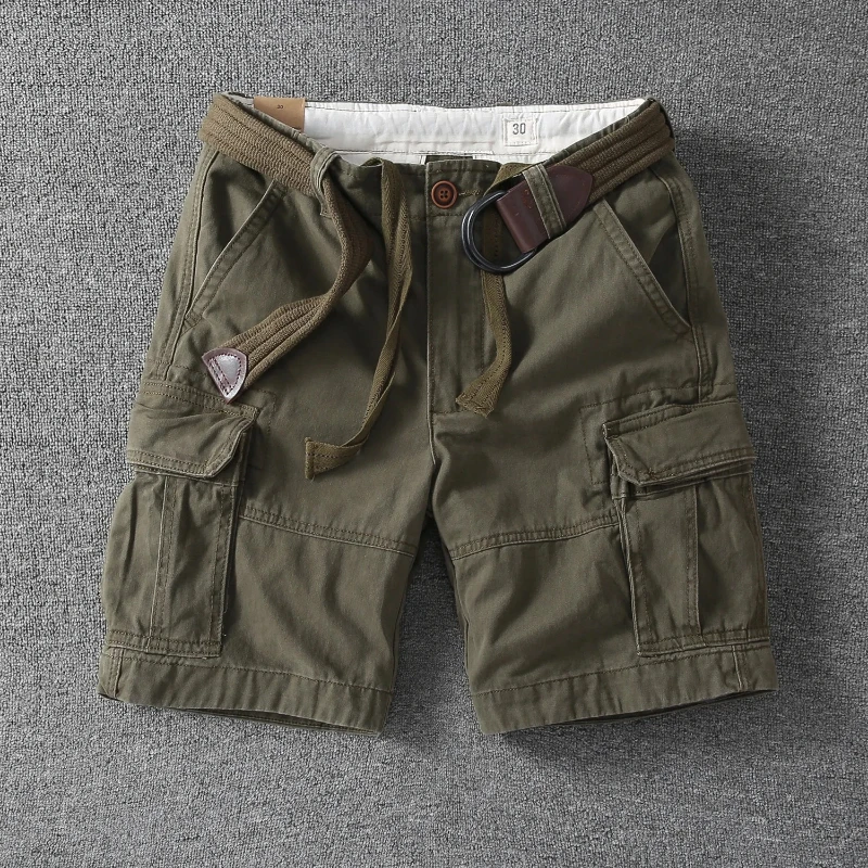 Mens Cargo Shorts Camouflage Streetwear Summer Five Length Pants Harajuku Unisex Loose Fit Straight Leg Casual Fashion Trend New view 2