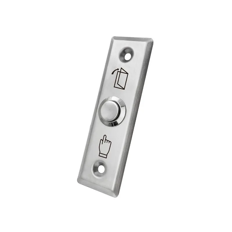 Stainless Steel Door Exit Button Push Switch Door Sensor Opener Release for Access Control-Silver