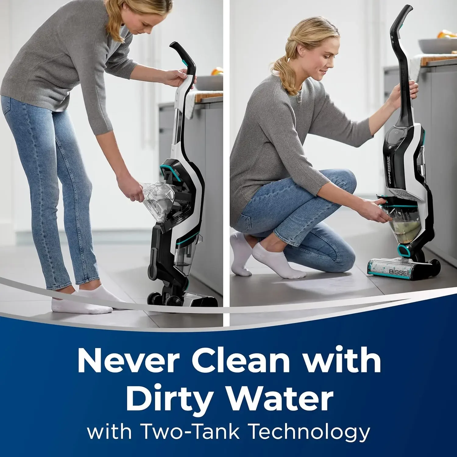 Cordless Max All in One Wet-Dry Vacuum Cleaner and Mop for Hard Floors and Area Rugs, Black, 2554A