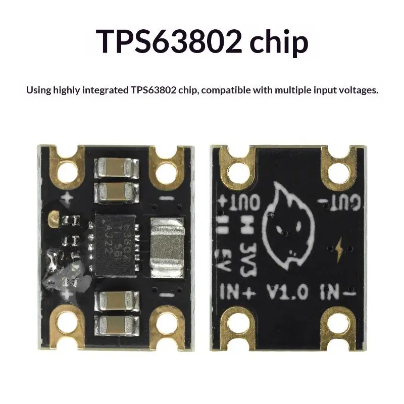 TPS63802 Mini Lithium Battery -Boost Module DC 1.8-5.5V Input 2A/1A 3.3/5V Boost Output Battery Boost Module-F(x)
