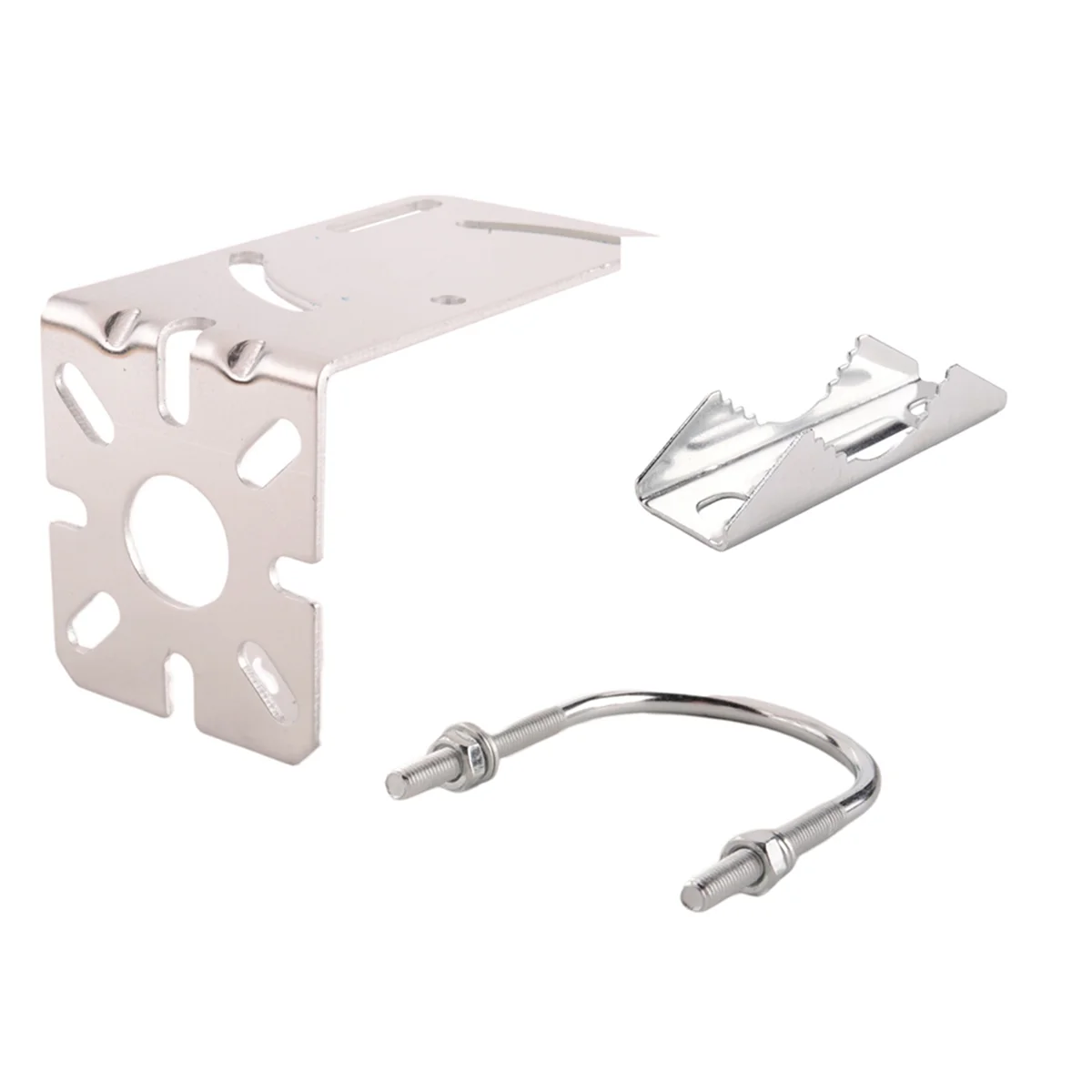 Outdoor Patch Antenna Mount L-Shaped Antenna Brackets U-Type Hoop Fixation Holding Pole Installation YDH