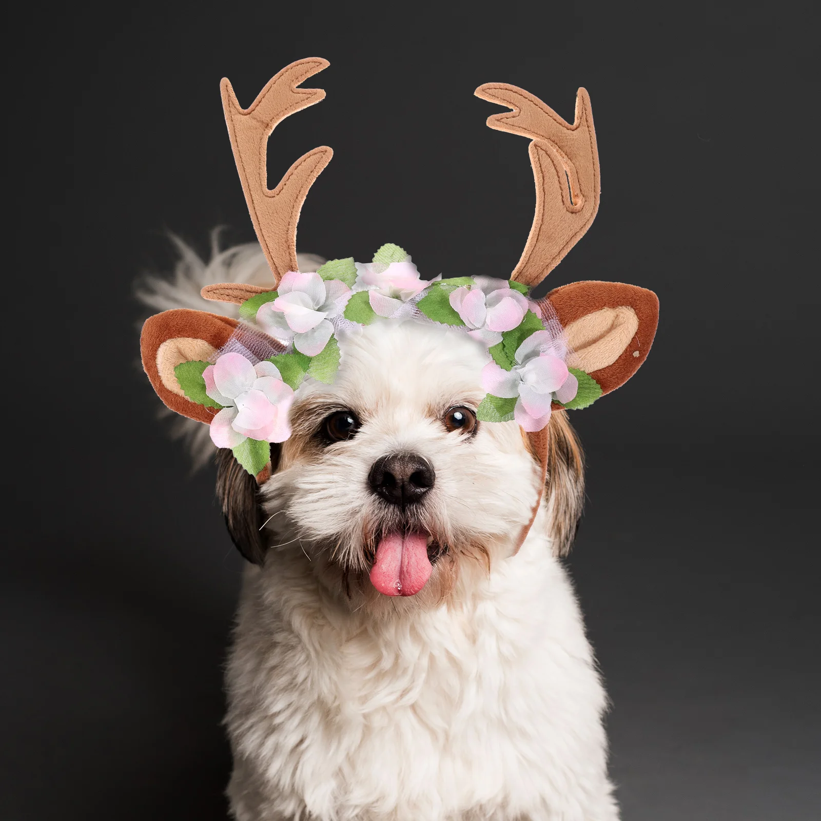 

Pet Decorating Supplies Christmas Antler Head Bands Headdress Holiday Headband Dog Party Hat Hairbands