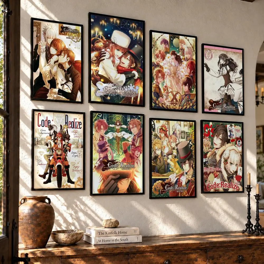 Affiche de jeu Code Realize, imperméable, haute définition, autocollante, sans cadre, décoration murale pour la maison, la chambre, cadeau.