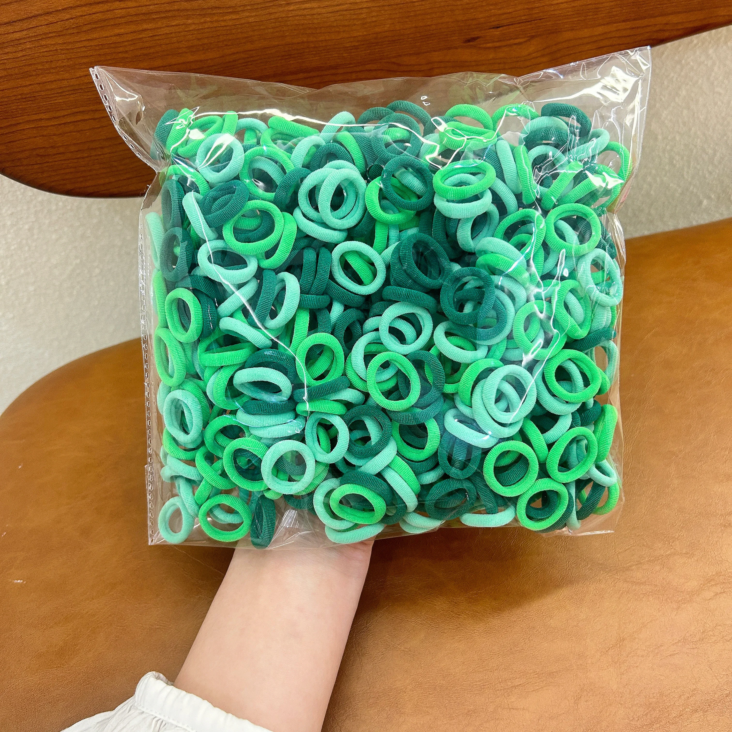 100/200/500pc Kinder Haar Zubehör Mit Hoher Elastizität Modische Nylon Haar Seil Einfache Grundlegende Stirnband