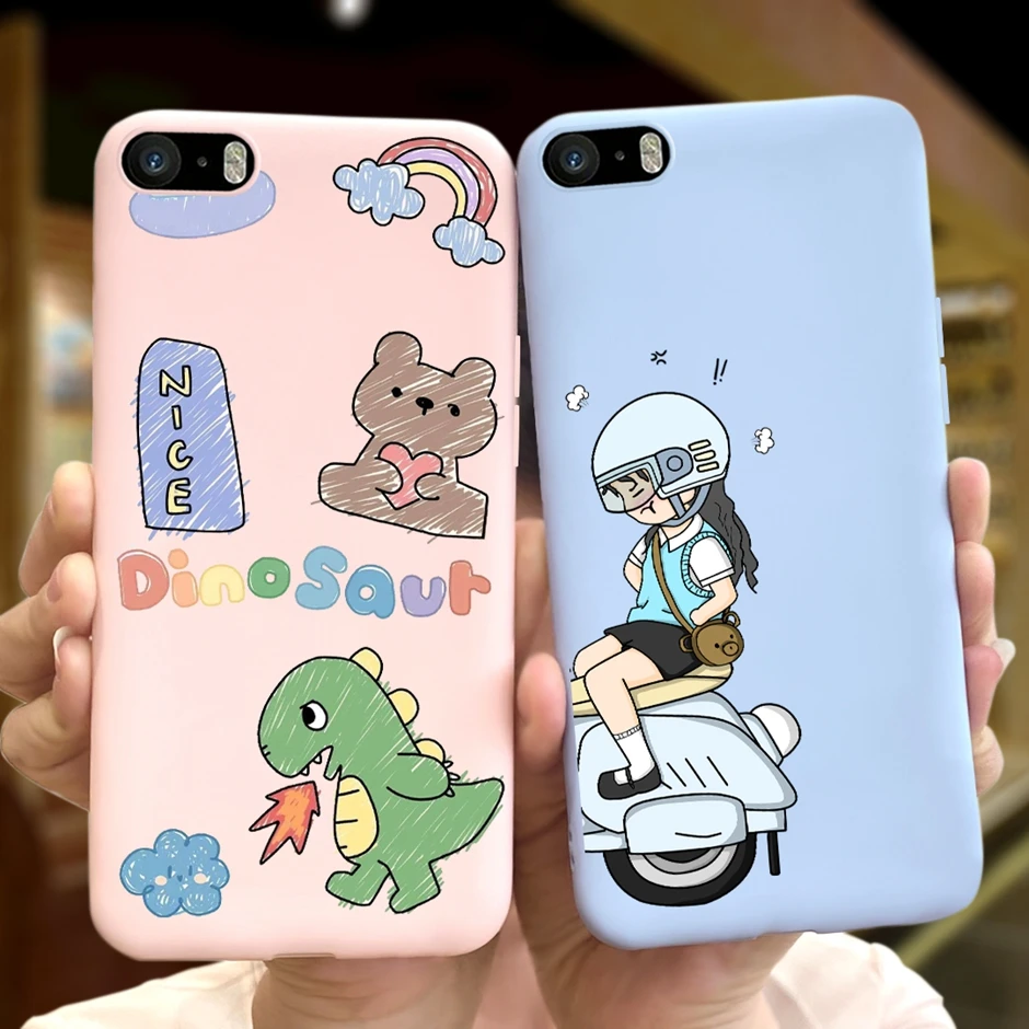 For Apple iPhone 5 5S 5SE Soft Floral Pattern Silicone TPU  Back Cover For iPhone 5 S SE A1428 A1429 A1442 Phone Case