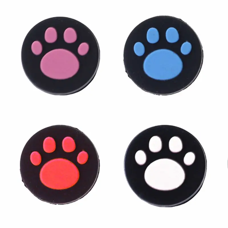 4 pacotes tampas aperto polegar patas fofas capa protetora joystick desenho animado para capa para
