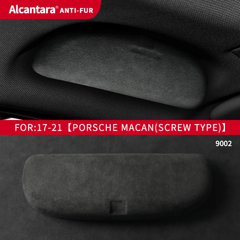 Alcantara Suede Car Glasses Case Storage Box Sunglasses Holder Auto Accessories Dedicated For Porsche Palamela Cayenne Macan