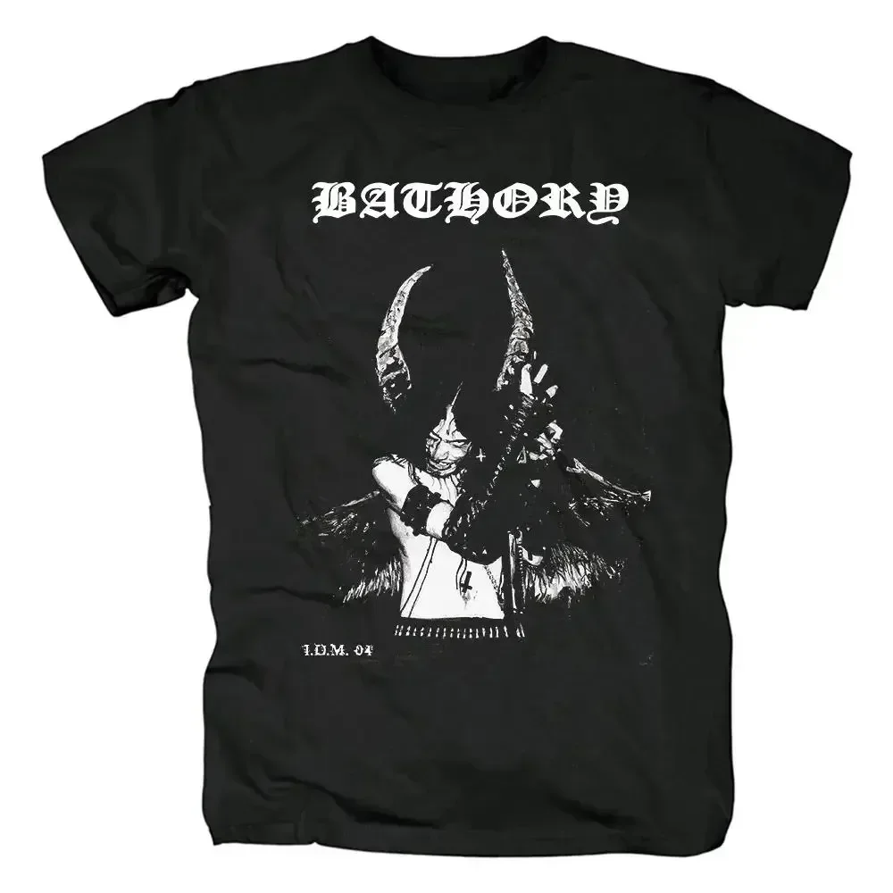 Bathory Black Metal Venom Print Herren Damen T-Shirt Band Musik Hip-Hop Casual Street Rock Harajuku Klassische Kurzarm-Kleidung – Detail 8