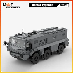 MOC Building Block Military Armored Vehicle Series Kamaz Typhoon Mine-Resistant Ambush Protected Assembly Model Bricks Toys Gift