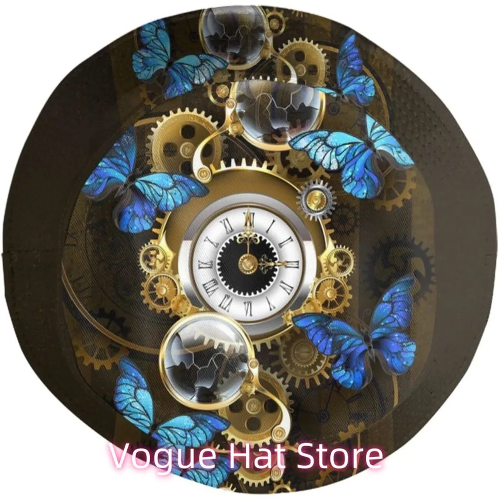 قبعة دلو Steampunk للنساء والرجال، قبعة Steam Punk Sun ذات حافة واسعة قابلة للتعبئة في الهواء الطلق