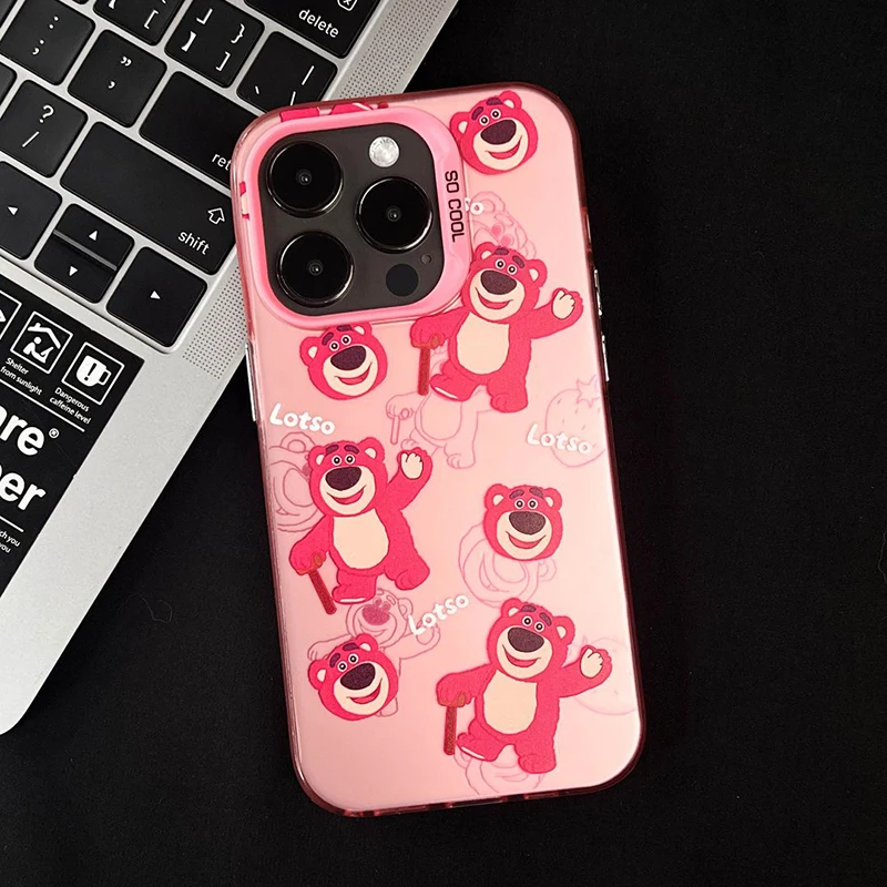 Disney Toy Story Lotso phone Case For Iphone16 15 14 13 12 11 Pro Max 7 8 Plus X XR XS Max Mini Boy Shockproof phone Cover Y2k