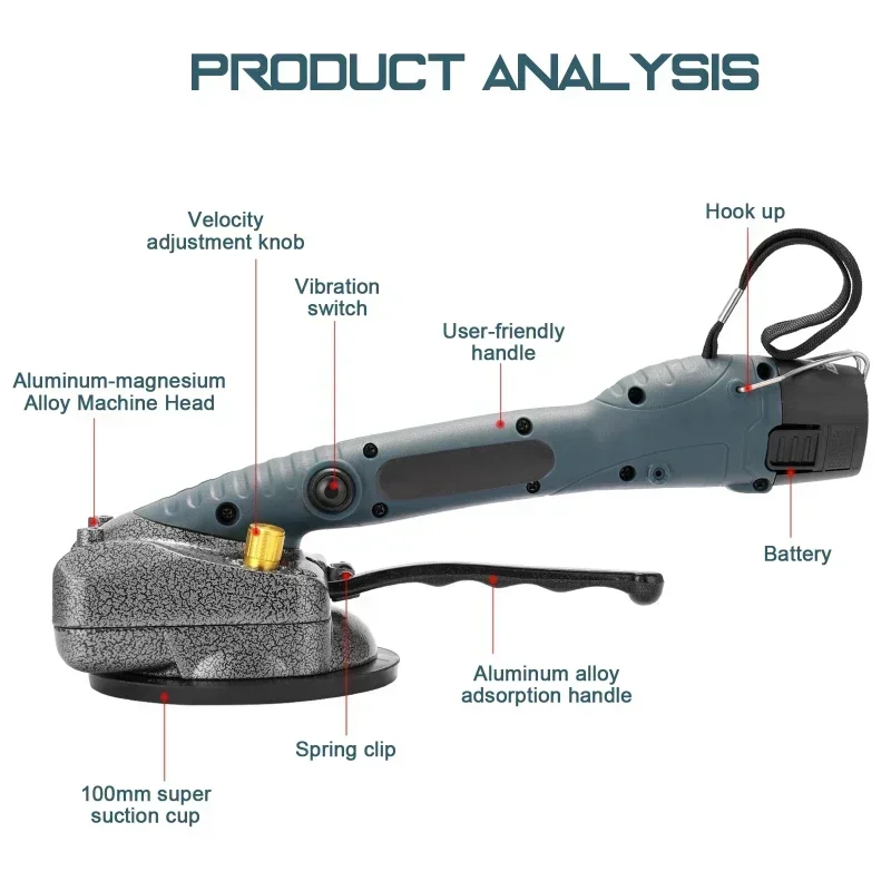 12V Paver One Electric and One Charging Electric High-power Automatic Vibration Paving Device