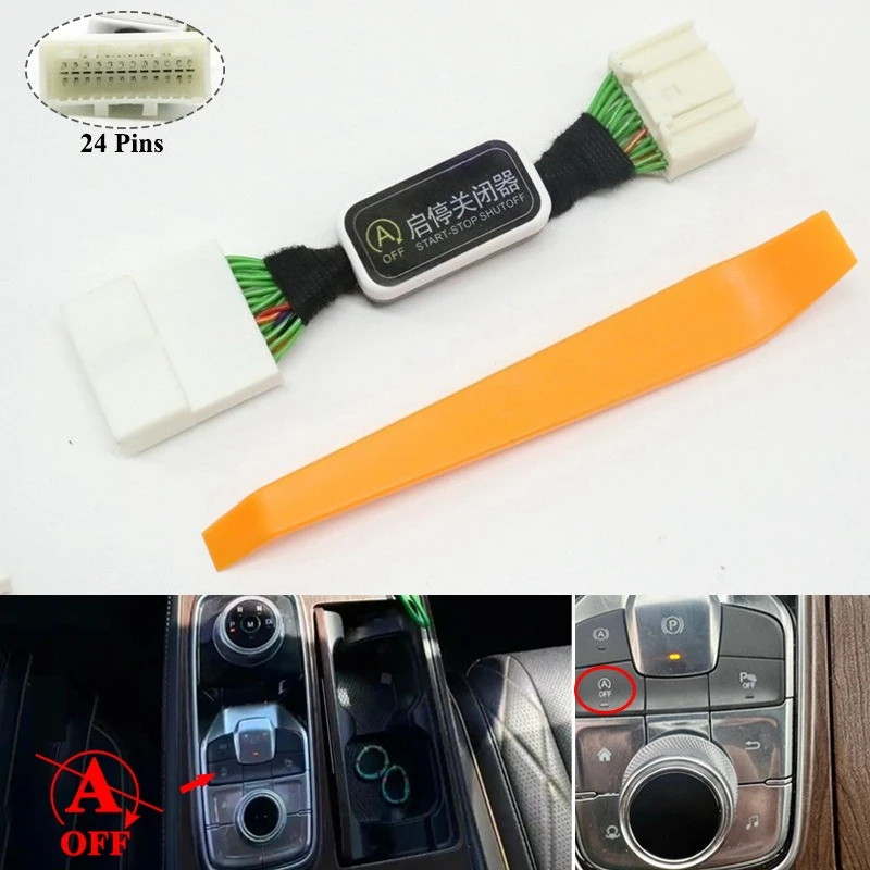 Car Auto Off Control Canceller Automatic Start Stop Engine Eliminator Device Plug Disable Cable For Ford Equator 2021-2024