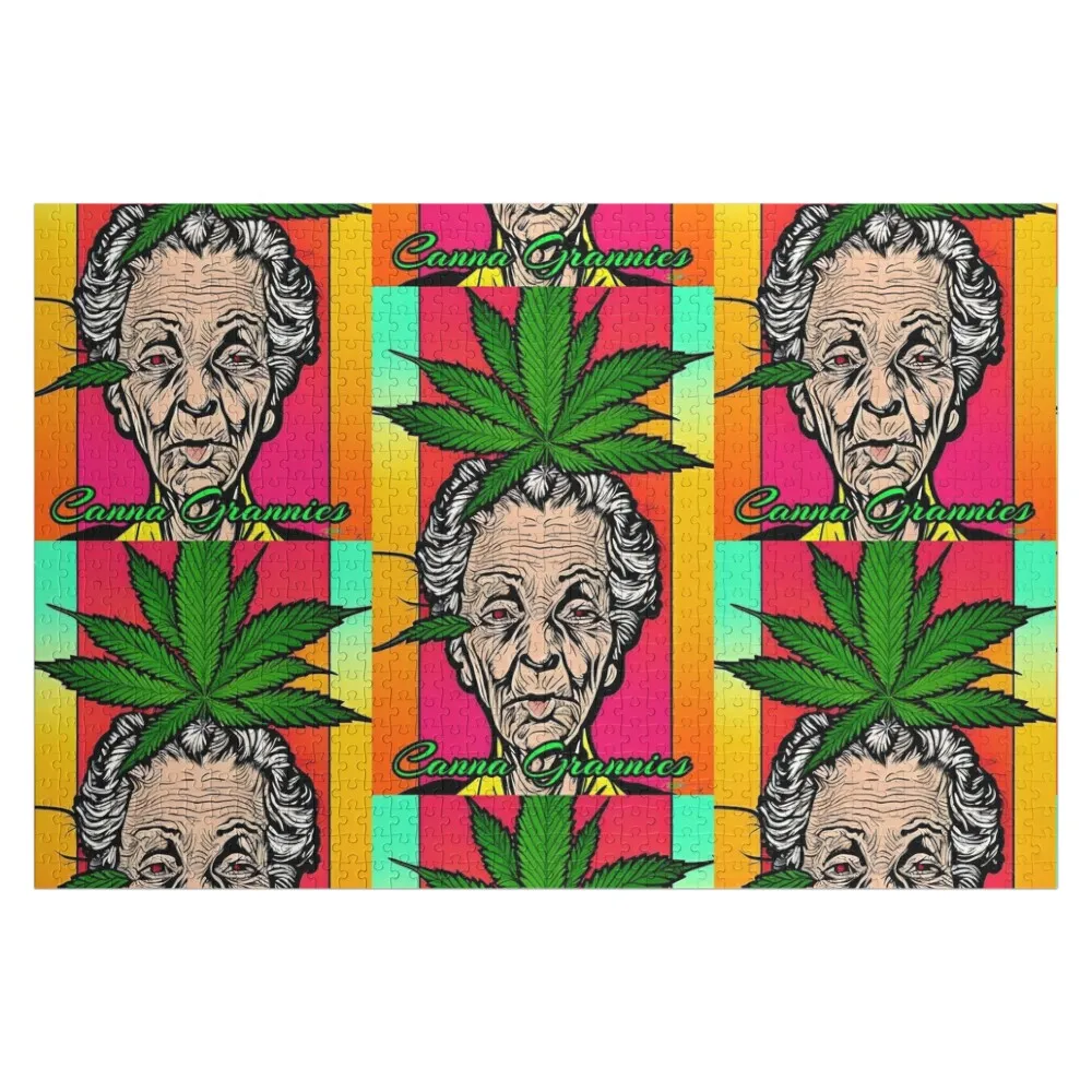 

Canna Grannies 3 Jigsaw Puzzle Custom Name Wood Custom Photo Wooden Decor Paintings Puzzle