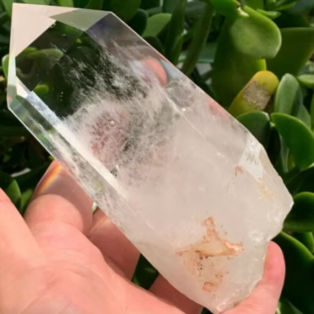 

Natural Quartz Crystal Transparent Magic Wand, Point Healing