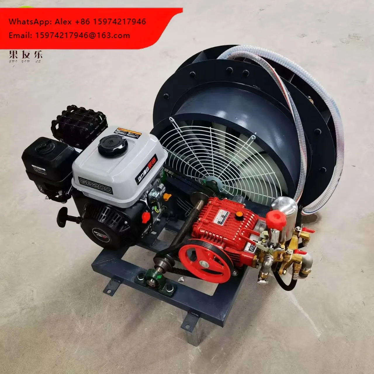 High Productivity Agricultural Vehicle Mounted Sprayer With Engine And Pump For Farm Disinfection & Pest Control