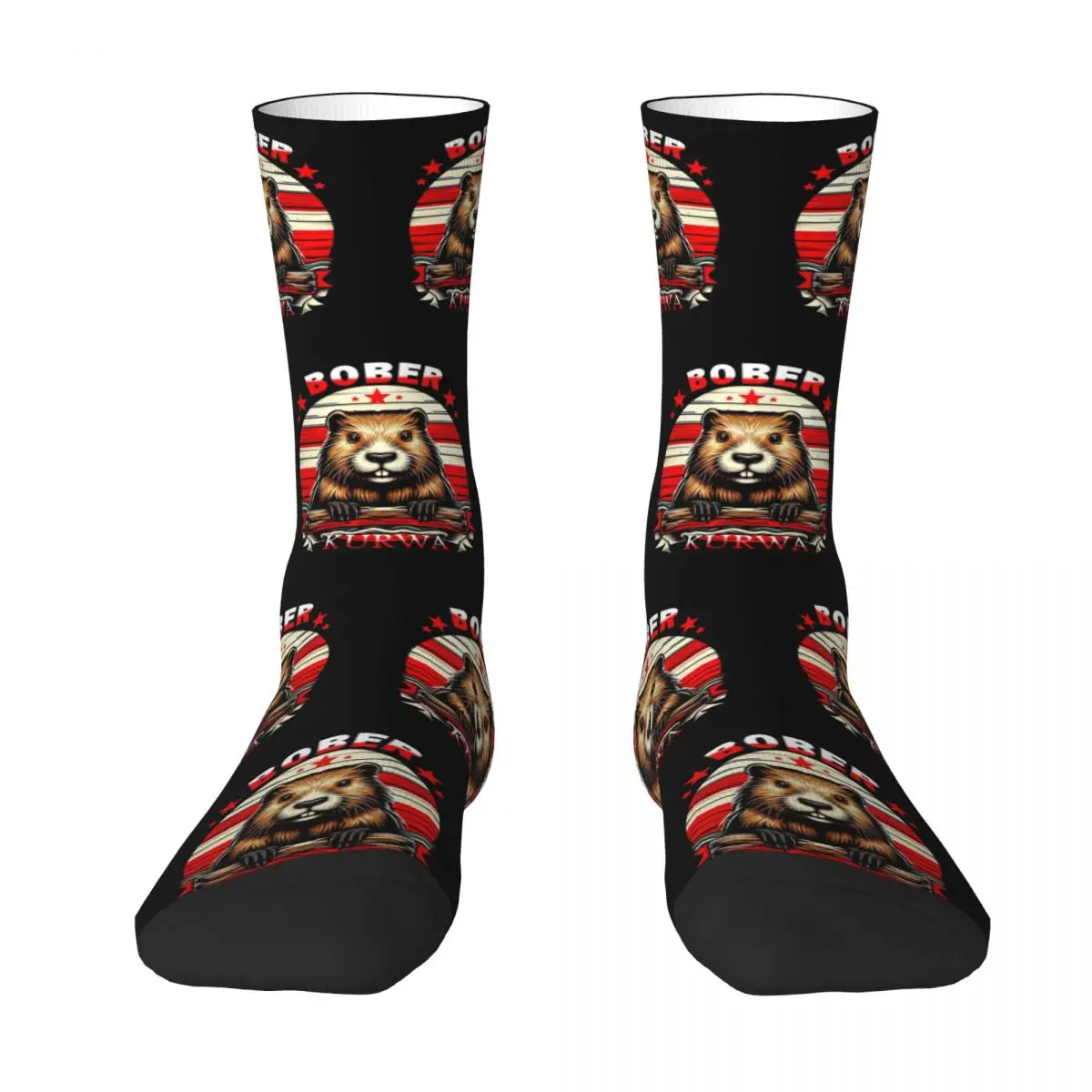 New Male Men Socks Crazy Bober Kurwa Meme Beaver Sock Funny Polish Bobr Sport Women Socks Spring Summer Autumn Winter