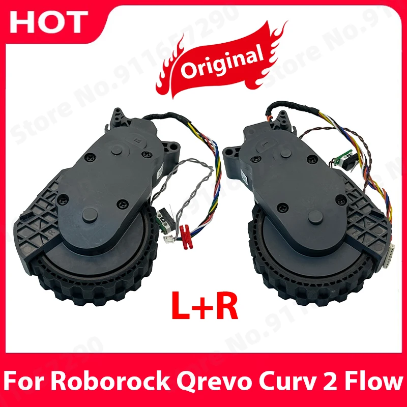 

Original Left and right Walking Wheels Spare Parts For Roborock Qrevo Curv 2 Flow Robot Vacuum Cleaner wheel Accessories
