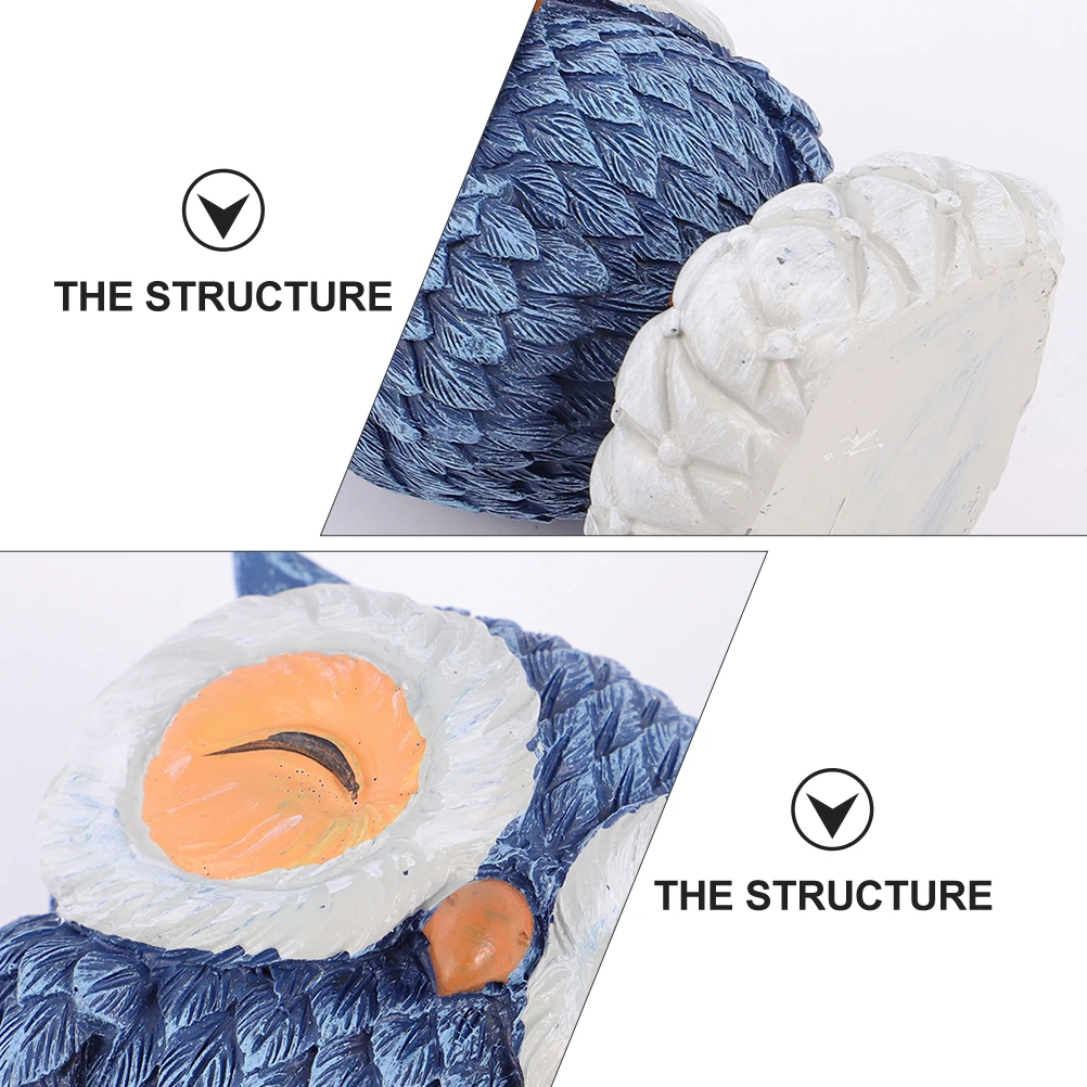 

1Pcs Micro Owl Adornment Vivid Resin Ornament Desktop Decor Office Decoration Lifelike Resin Craft Micro Owls Adornment