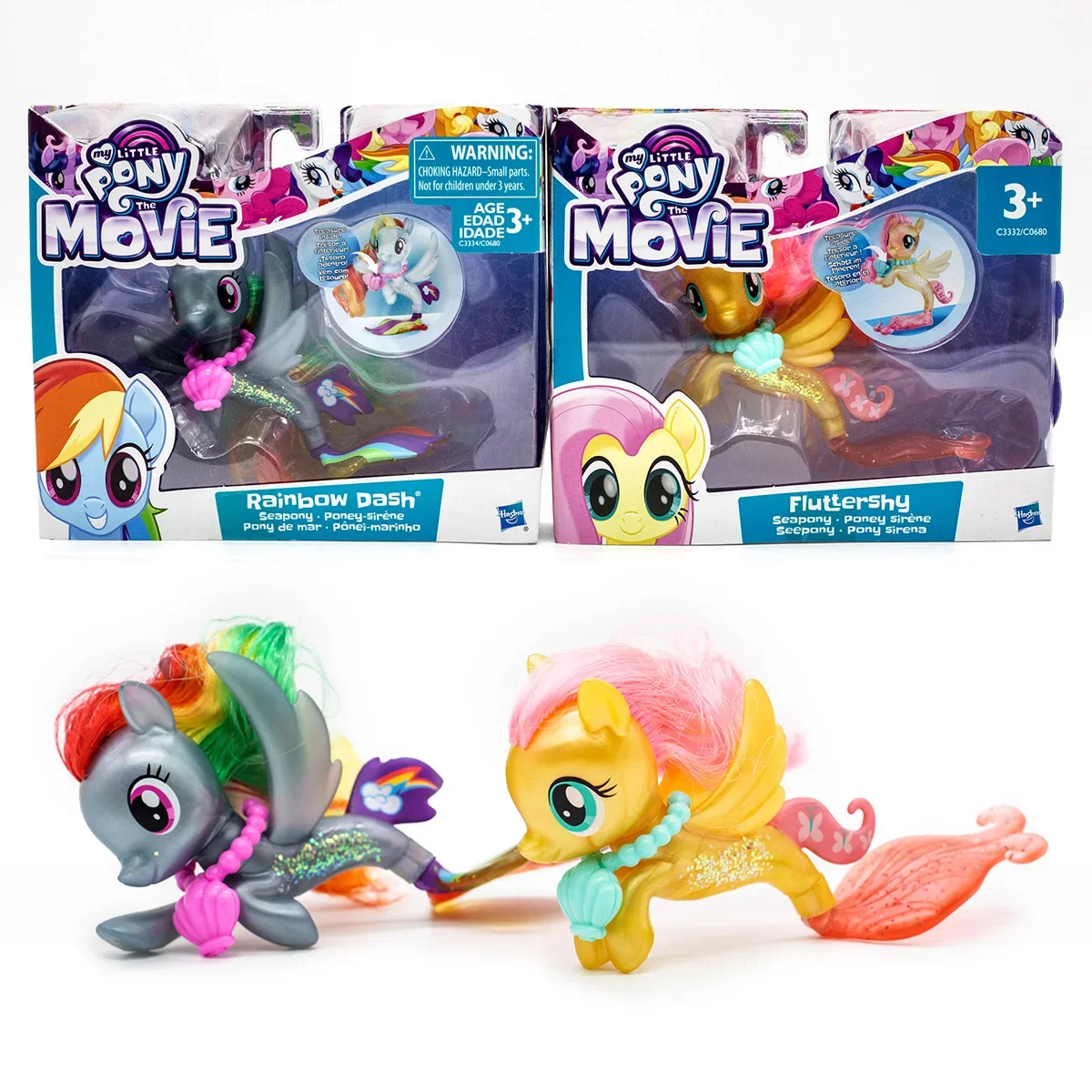 

Hasbro My Little Pony Seapony Rainbow Dash Fluttershy Adores Shimmer Figurine Dolls for Kids Girls Birthday Gifts Collection