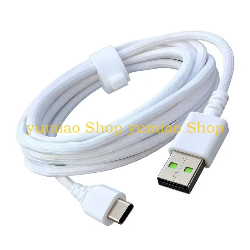 587B USB to Type C Mouse Cable PVC Mice Line Wire for V2 /DeathAdder /Basilisk Replacement Part Repair Accessory