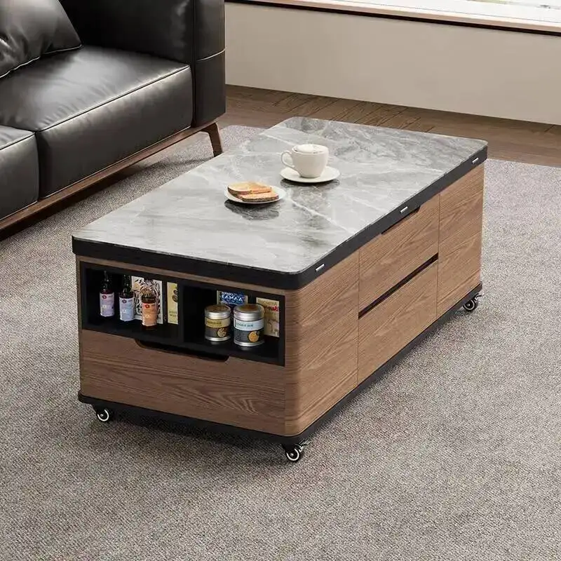 Coffee Designer Solid Wood Table Nordic Rustic Minimalist Modern Coffee Table Living Room Wohnzimmer Tisch Furniture For Home