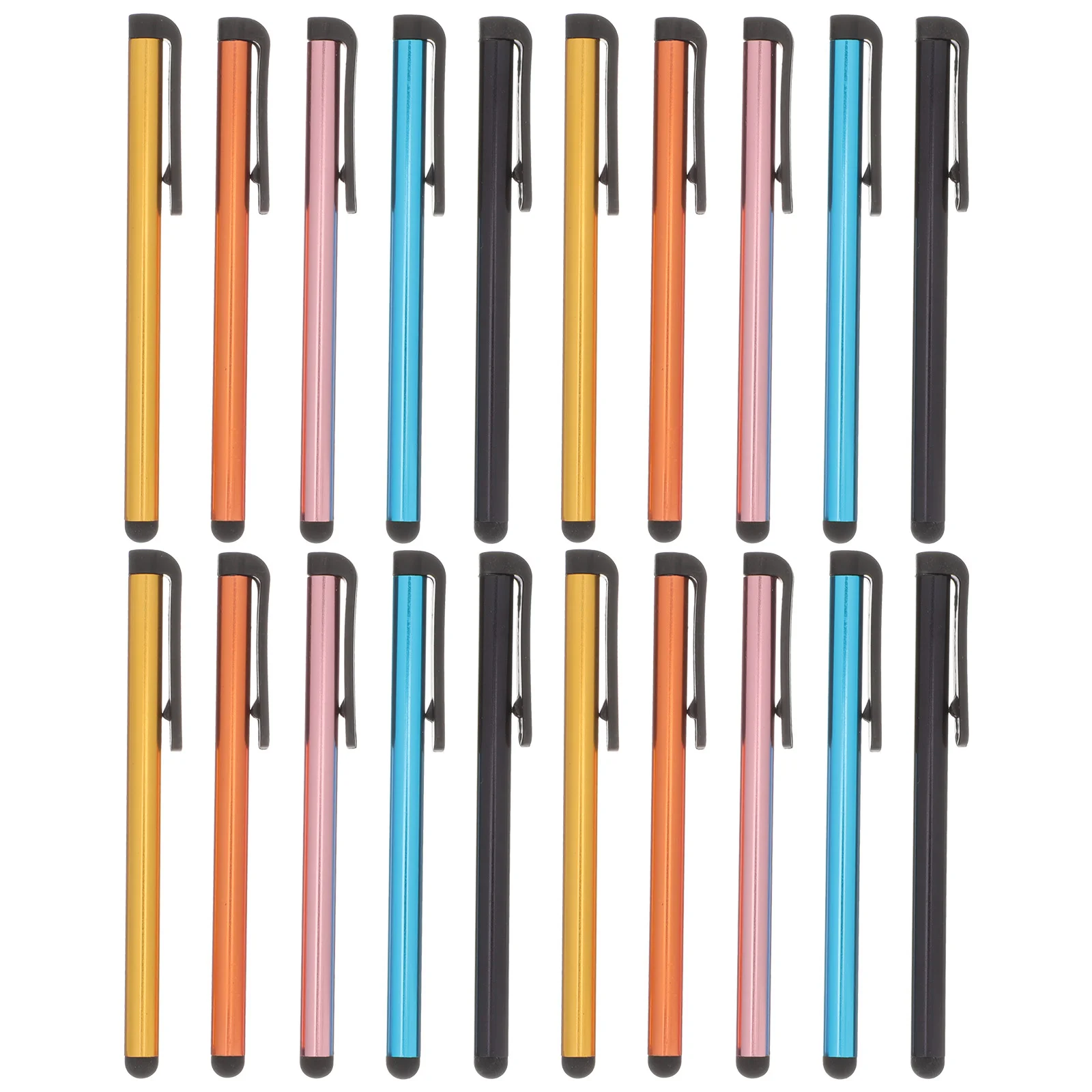 

20 Pcs Precision Stylus Pen Electronic Screen Tablet Writing Practical Pens Aluminum Alloy Capacitive for