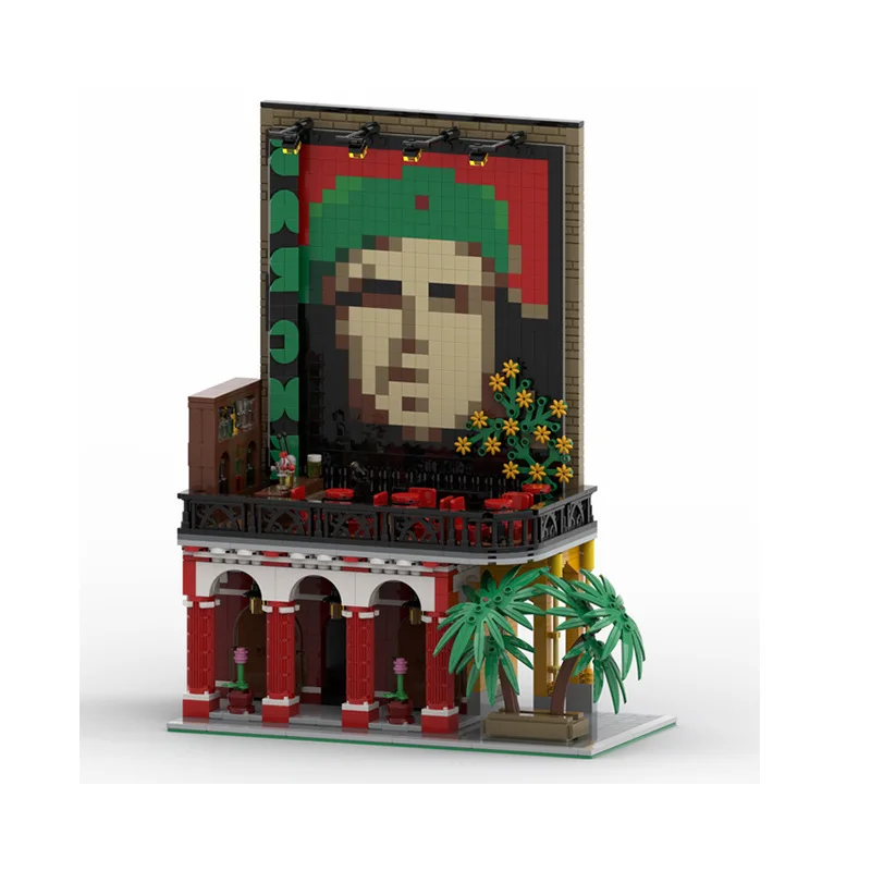 Kreative modulare Street View-Bausteine – DIY Bricks Bar Che Toy House Modellbauspielset für Kinder und Erwachsene