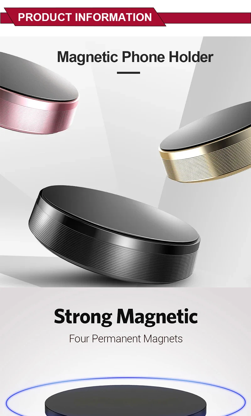 1/2 Stück Magnetische Handyhalterung fürs Auto Universelle Magnetische Halterung zum Aufkleben auf Armaturenbrett oder Wand für iPhone, Samsung, Xiaomi – Detail 6