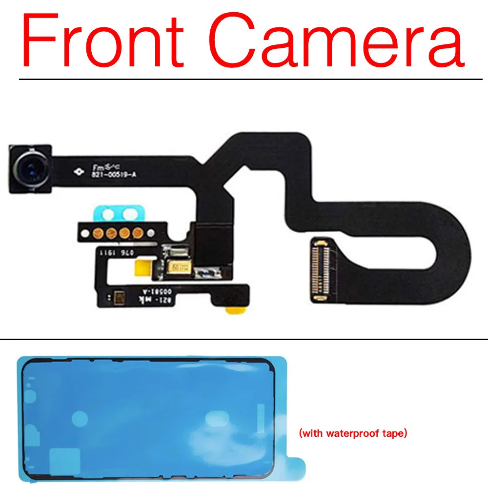 Front Camera For iPhone 7 8 Plus Face Camera Flex Cable With Screen Waterproof Tape Replacement
