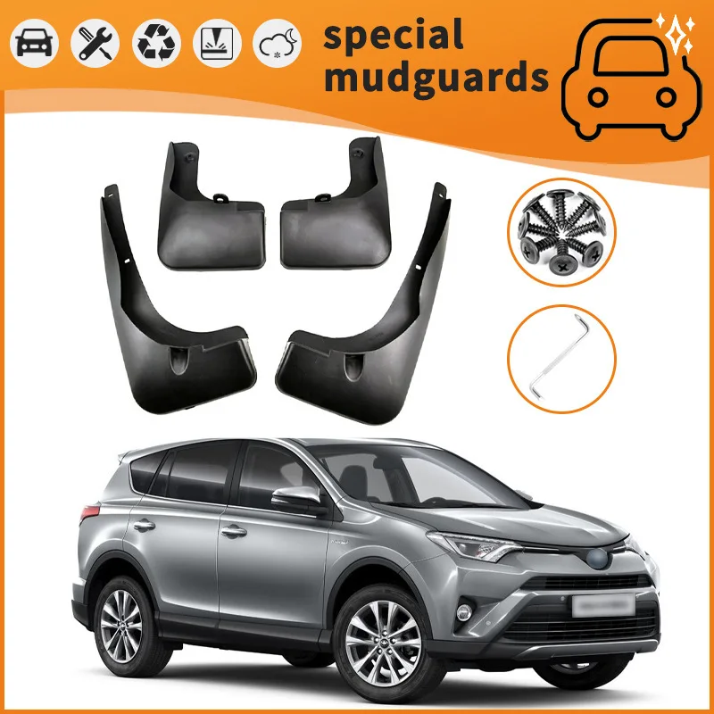 

For 96-19 Toyota RAV4 models Mudguards Fender Mudflaps Front Rear Flares Splash Guards Cover Car Accessorie