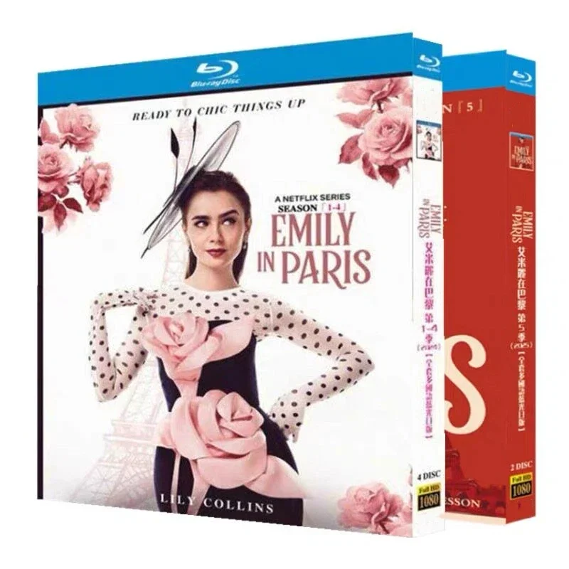 Emily in Paris Seasons 1-5 Blu-ray High Definition TV Series BD Discs Box Set