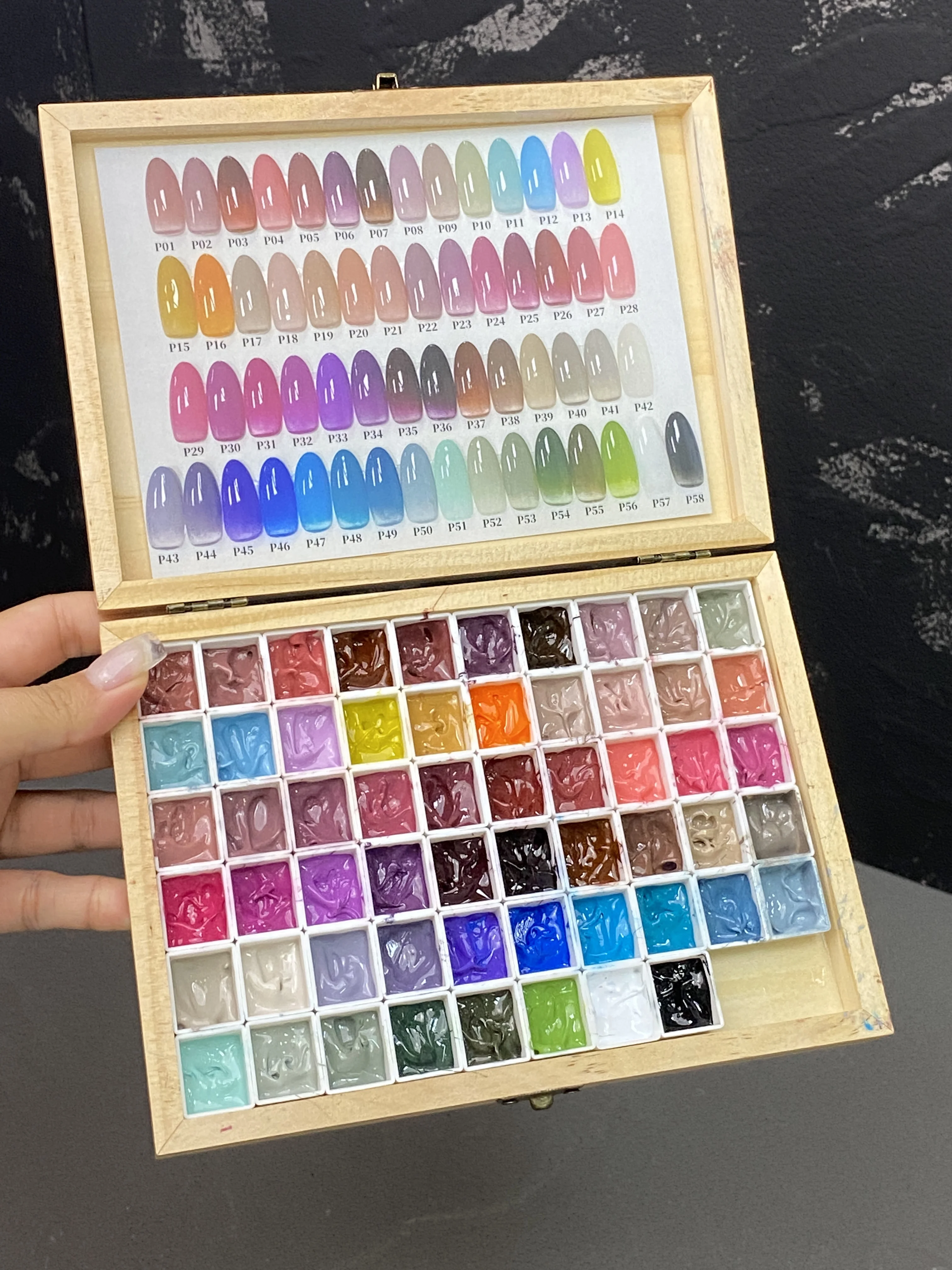 

NAKHONNAIL Multicolor 58 цветов однотонный набор гелей для ногтей Pat Pat 2025 Новая горячая распродажа нетоксичный УФ-гель для дизайна ногтей оптом