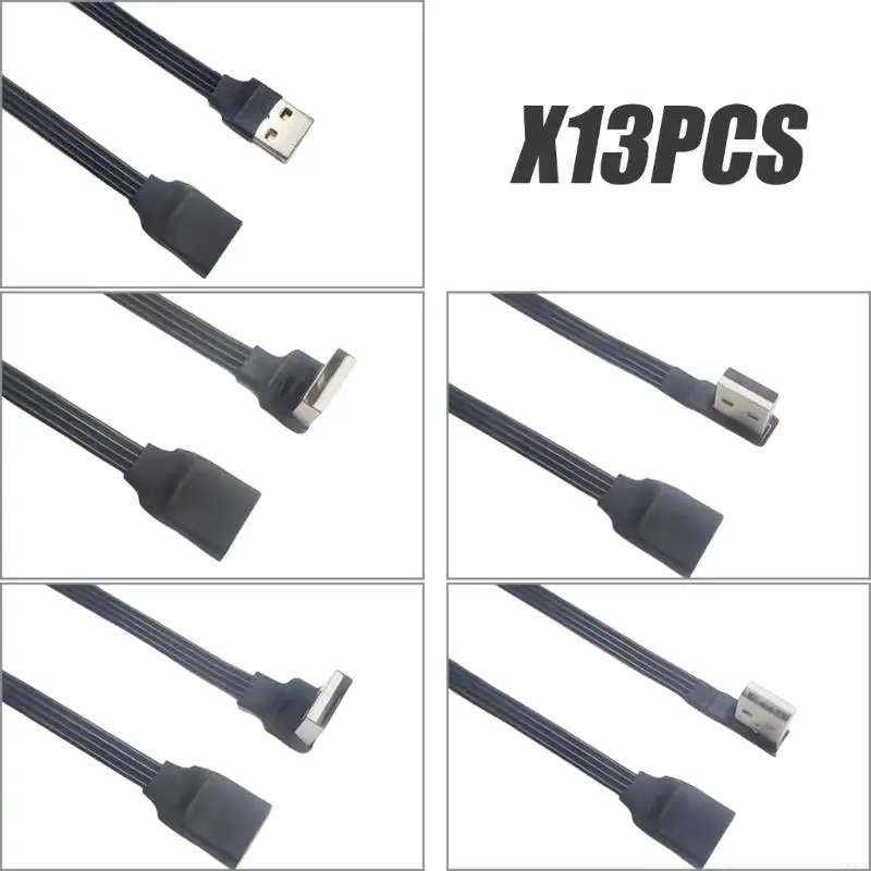 

462E Flat USB 2.0 Удлинительный кабель правой/левый угловой опция для удобной зарядки