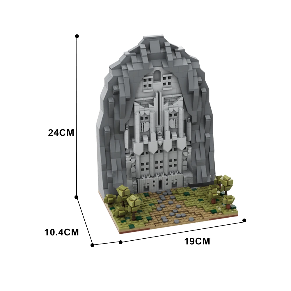 ゴブリックス MOC ビルディングブロック ミニ エレボラー テクノロジーブリック ホビター映画 ストリートビュー 城 組み立て済み建築模型玩具
