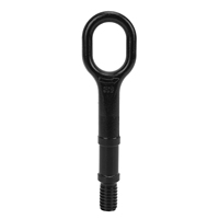 Black Car Tow Hook 1T0 805 615 A Heavy Duty Towing Eye Hook Bumper Trailer Ring Replacement for R32 Rabbit  