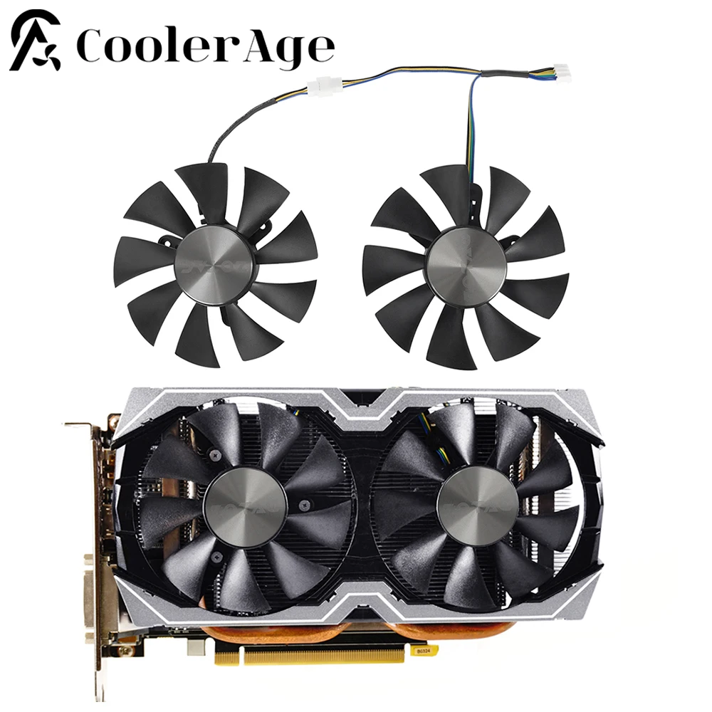 Video Card Fan For ZOTAC Geforce GTX 1060 AMP Edition 6GB GTX 1070 Mini 85MM GFY09010E12SPA GTX1060 GTX1070 GPU Cooler Fan