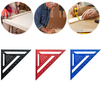 12 Inch Triangle Ruler Aluminum Alloy Measuring Square Ruler 90° Triangle Carpenter Square Ruler Wood Working Tools