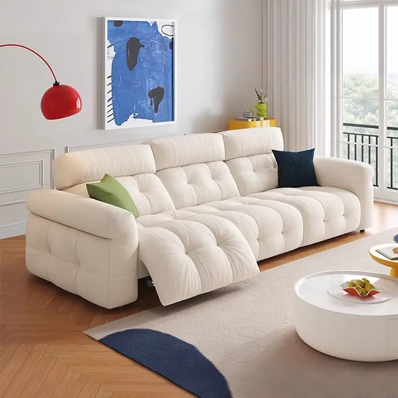 Zero against the wall electric multi-functional sofa cat scratching fabric size apartment