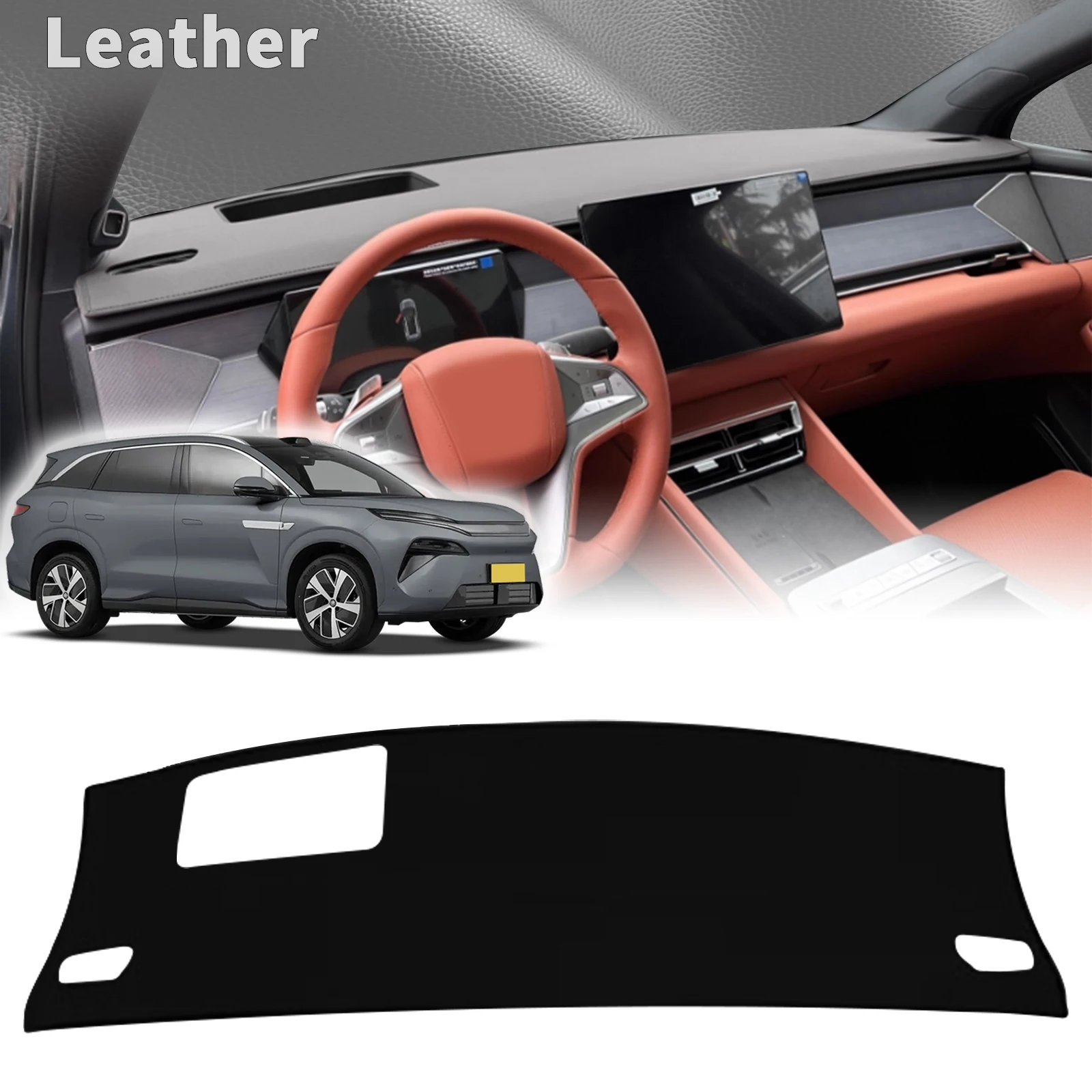 

for BYD TANG L EV DM-i Sealion 8 2025-2026 Accessories Dashmat DashMat Sunshade Dashboard Cover Pad Protective Carpet Leather