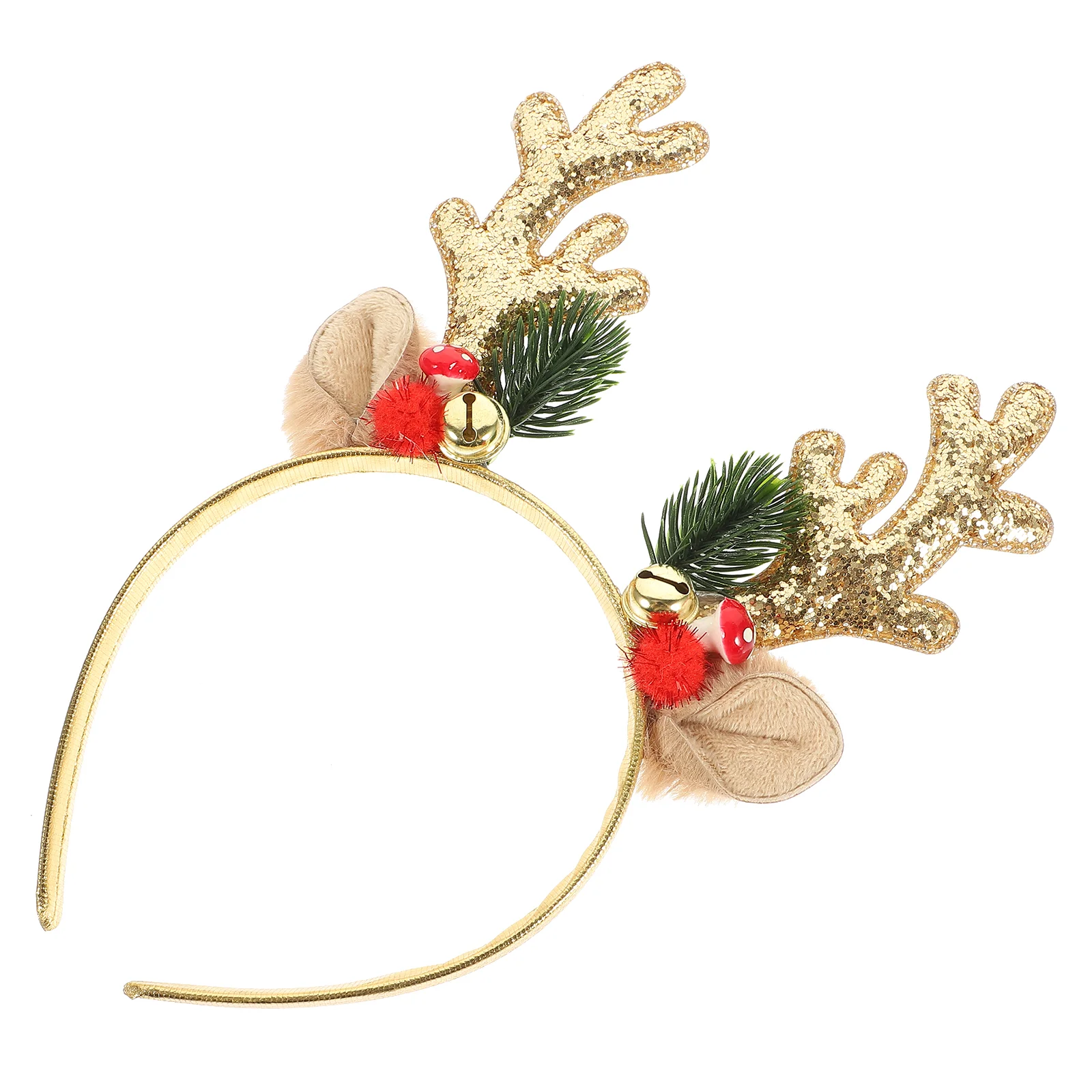 Costume Headband Christmas Antler Sequin Party Ornament Boy Headdress Reindeer Hairband