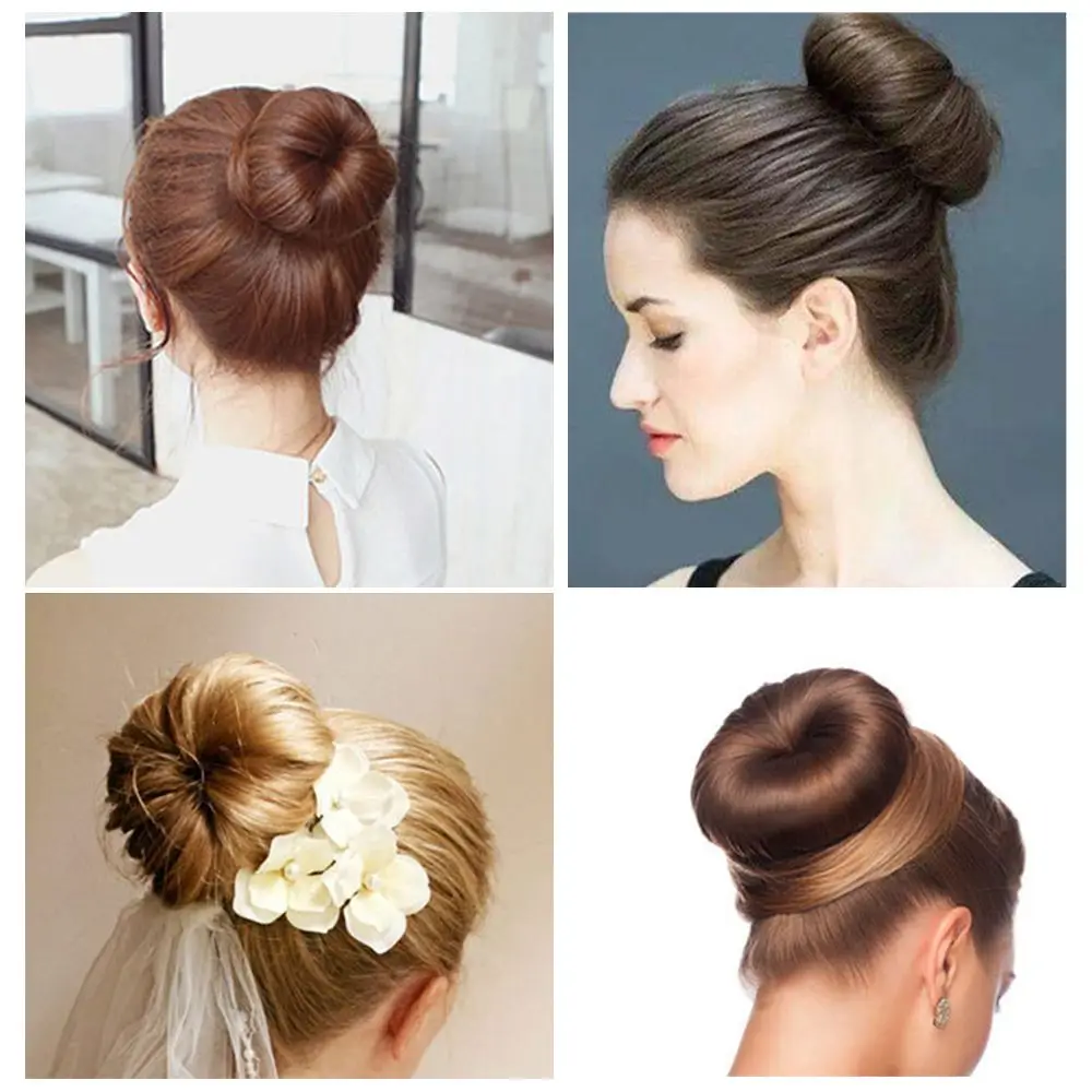 Elegant Hair Bun Donut Magic Foam Products Hairstyle Lazy Hair Accessories For Girls Women Lady Easy Big Ring Hair Styling Tools