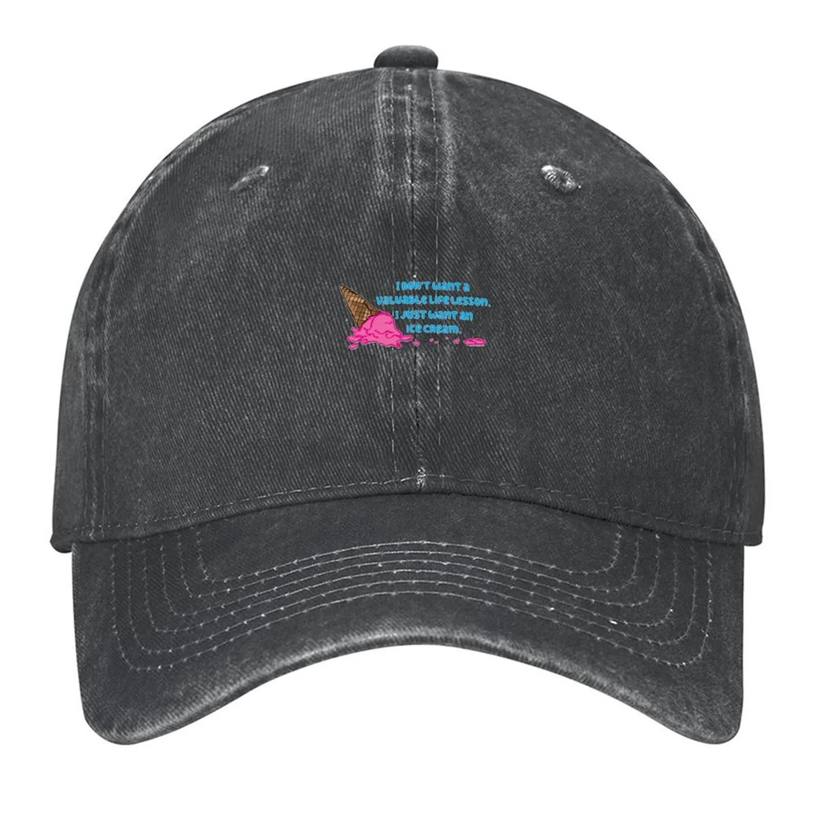 

I just want an ice cream Baseball Cap Hood Hip Hop Ball Cap fun hats Caps For Women Men's