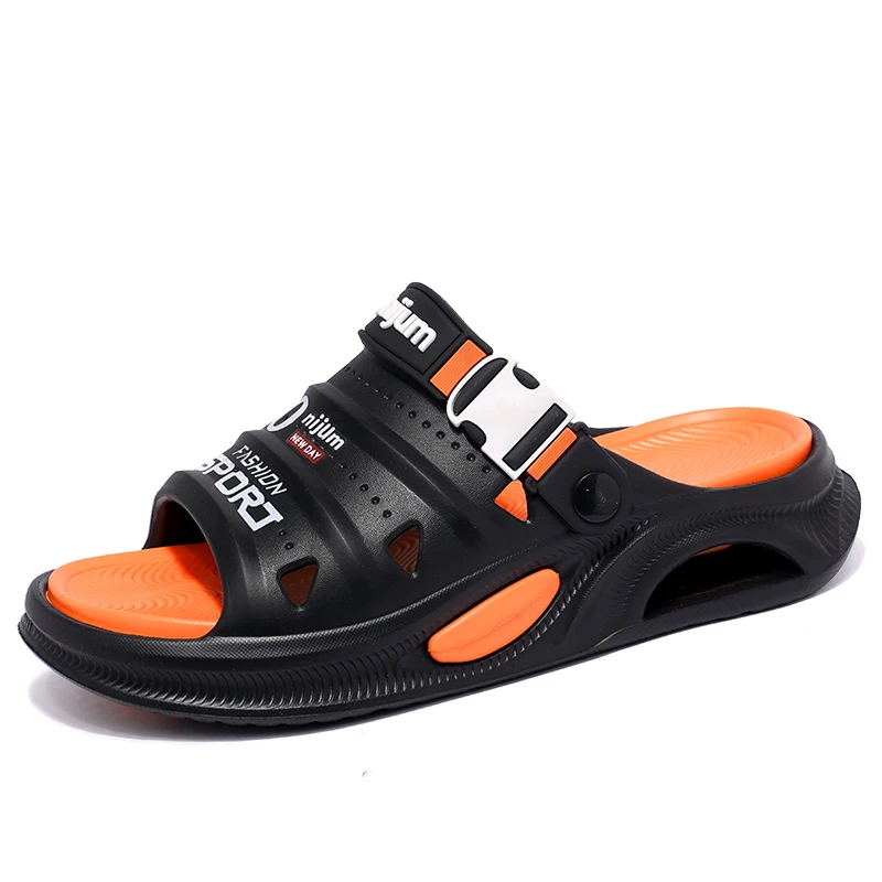 

Men's Summer Beach Sandals Casual Garden Clogs Outdoor Wide Toe Cross Sandals For Ladies Non Slip House Shower Slippers