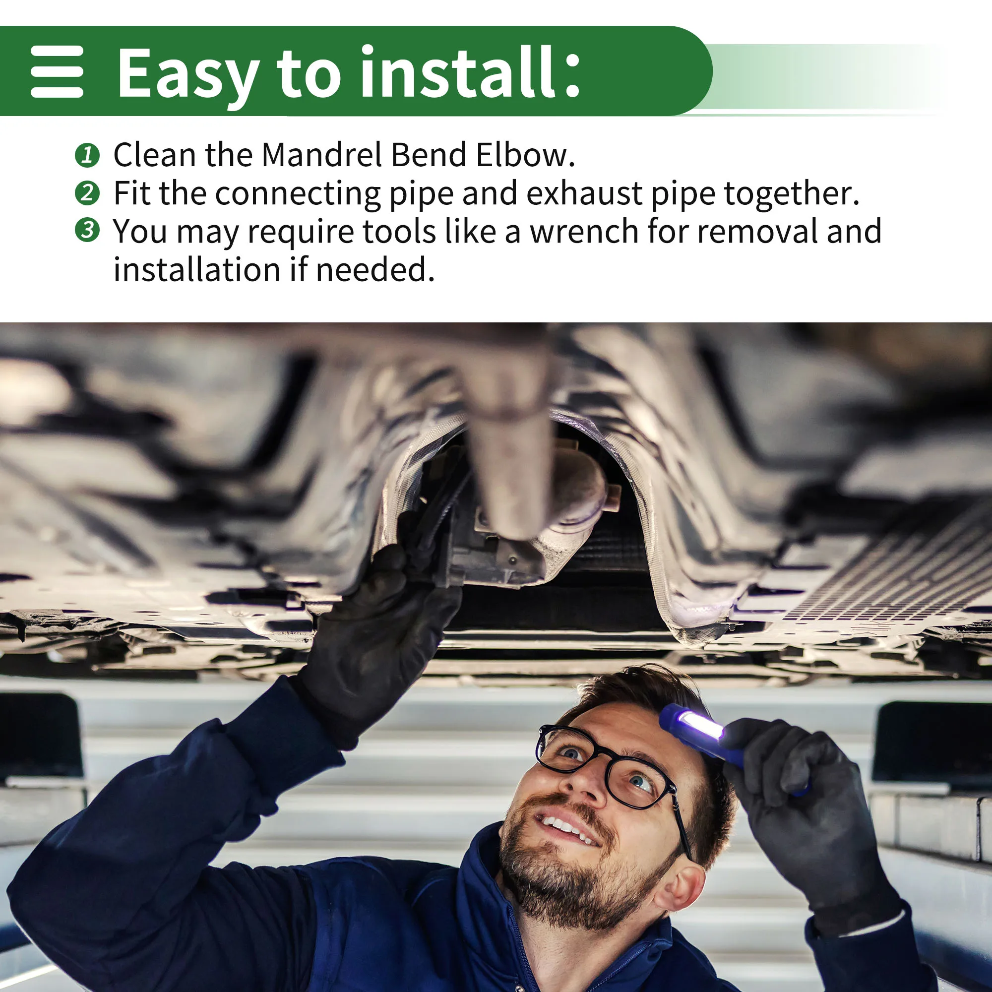 UXCELL 90 graden 200 mm lang 51 mm-127 mm OD doorn uitlaatpijp DIY auto gemodificeerde uitlaatpijp leidingen 304 roestvrij staal